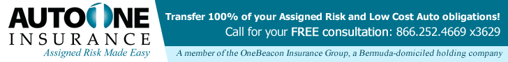 AUTOONE Insurance - Transfer 100% of your Assigned Risk and Low Cost Auto obligations! Call for a free consultation 866-252-4669 x3629